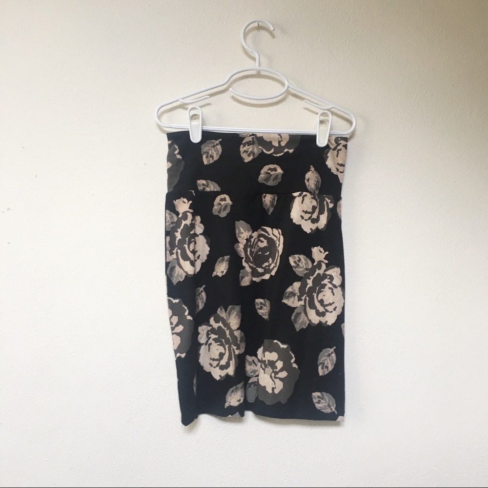 Floral Stretch Bodycon Mini Skirt